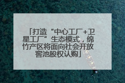 打造“中心工厂+卫星工厂”生态模式，绵竹产区将面向社会开放窖池股权认购