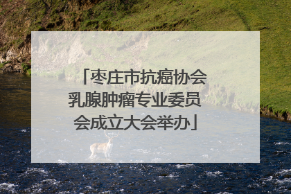枣庄市抗癌协会乳腺肿瘤专业委员会成立大会举办