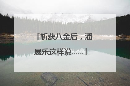 斩获八金后，潘展乐这样说……