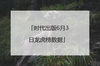 时代出版6月3日龙虎榜数据
