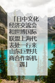 日中文化经济交流会和世博国际联盟上海代表处一行来山东巨野共商合作新机遇