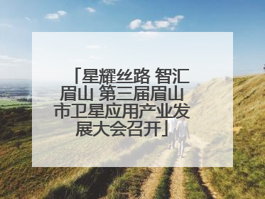 星耀丝路 智汇眉山 第三届眉山市卫星应用产业发展大会召开
