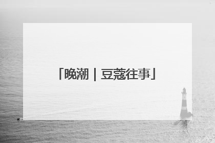 晚潮｜豆蔻往事