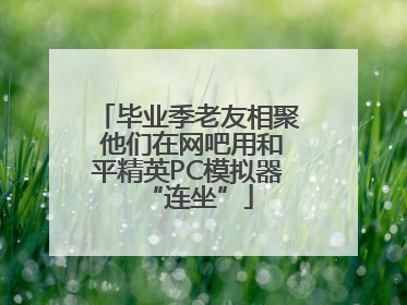 毕业季老友相聚 他们在网吧用和平精英PC模拟器“连坐”