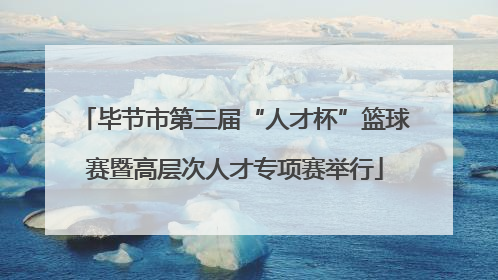 毕节市第三届“人才杯”篮球赛暨高层次人才专项赛举行