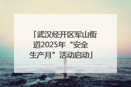 武汉经开区军山街道2025年“安全生产月”活动启动