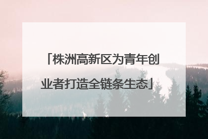 株洲高新区为青年创业者打造全链条生态