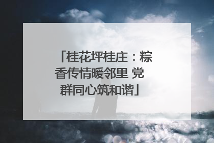 桂花坪桂庄：粽香传情暖邻里 党群同心筑和谐