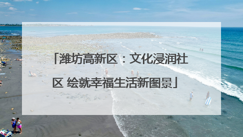 潍坊高新区：文化浸润社区 绘就幸福生活新图景