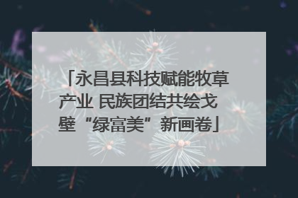 永昌县科技赋能牧草产业 民族团结共绘戈壁“绿富美”新画卷