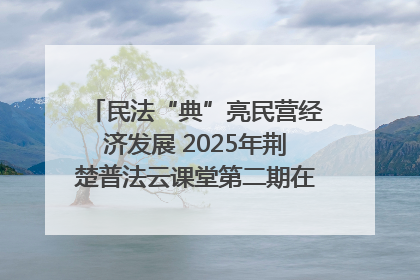 民法“典”亮民营经济发展 2025年荆楚普法云课堂第二期在武汉客厅开讲