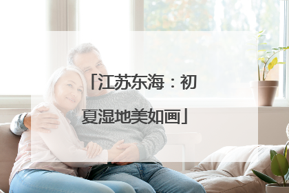 江苏东海：初夏湿地美如画