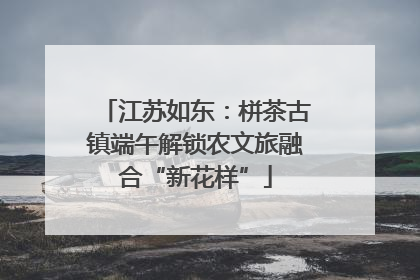 江苏如东：栟茶古镇端午解锁农文旅融合“新花样”
