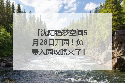 沈阳稻梦空间5月28日开园！免费入园攻略来了