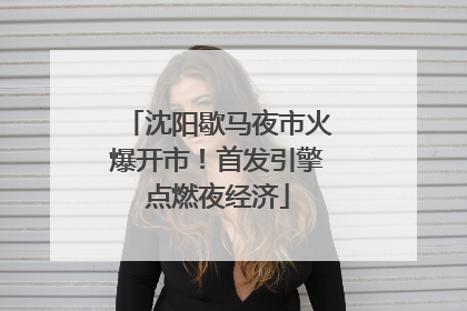 沈阳歇马夜市火爆开市！首发引擎点燃夜经济