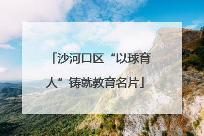 沙河口区“以球育人”铸就教育名片