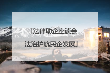 法律助企座谈会 法治护航民企发展