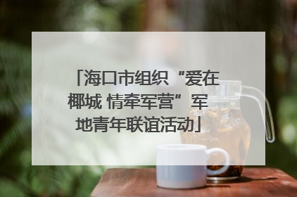 海口市组织“爱在椰城 情牵军营”军地青年联谊活动