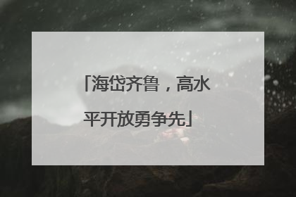 海岱齐鲁，高水平开放勇争先