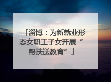 淄博：为新就业形态女职工子女开展“帮扶送教育”