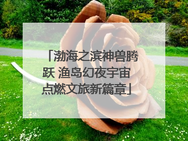 渤海之滨神兽腾跃 渔岛幻夜宇宙点燃文旅新篇章