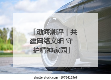 渤海潮评｜共建网络文明 守护精神家园