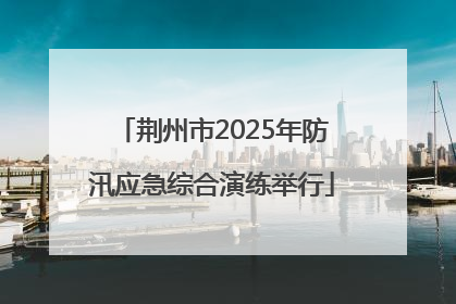 荆州市2025年防汛应急综合演练举行