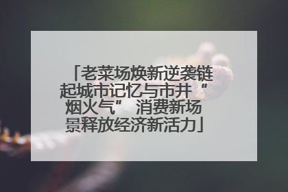 老菜场焕新逆袭链起城市记忆与市井“烟火气” 消费新场景释放经济新活力