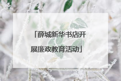 薛城新华书店开展廉政教育活动