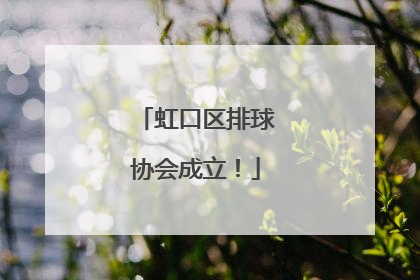 虹口区排球协会成立！