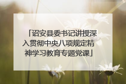 诏安县委书记讲授深入贯彻中央八项规定精神学习教育专题党课