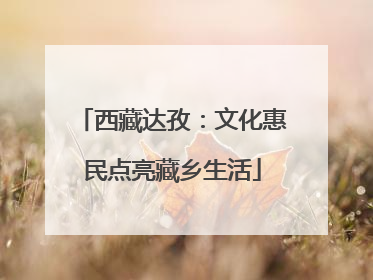 西藏达孜：文化惠民点亮藏乡生活