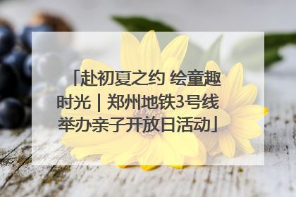 赴初夏之约 绘童趣时光｜郑州地铁3号线举办亲子开放日活动