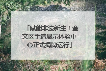 赋能非遗新生！奎文区手造展示体验中心正式揭牌运行