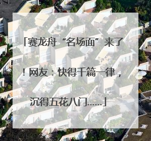 赛龙舟“名场面”来了！网友：快得千篇一律，沉得五花八门……