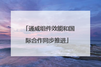 通威组件效能和国际合作同步推进
