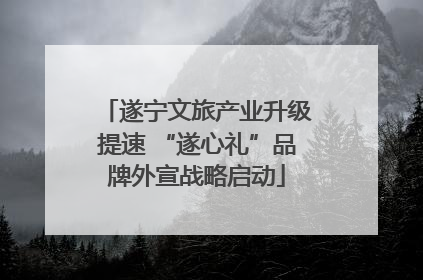 遂宁文旅产业升级提速 “遂心礼”品牌外宣战略启动