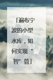 遍布宁波的小型水库，如何实现“智”管