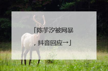 陈芋汐被网暴，抖音回应→