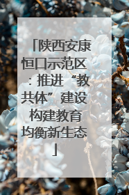 陕西安康恒口示范区：推进“教共体”建设 构建教育均衡新生态