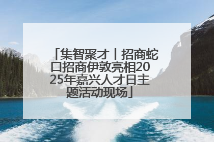 集智聚才丨招商蛇口招商伊敦亮相2025年嘉兴人才日主题活动现场