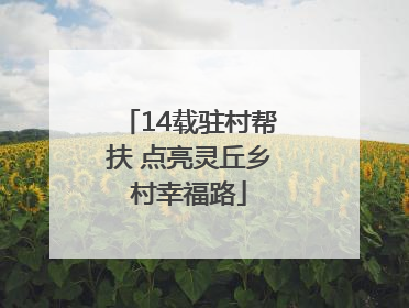14载驻村帮扶 点亮灵丘乡村幸福路