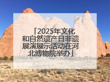 2025年文化和自然遗产日非遗展演展示活动在河北博物院举办