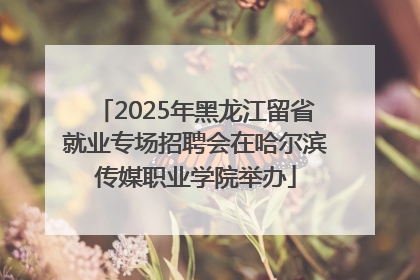 2025年黑龙江留省就业专场招聘会在哈尔滨传媒职业学院举办