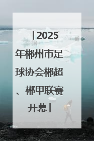 2025年郴州市足球协会郴超、郴甲联赛开幕