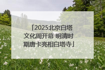 2025北京白塔文化周开幕 明清时期唐卡亮相白塔寺