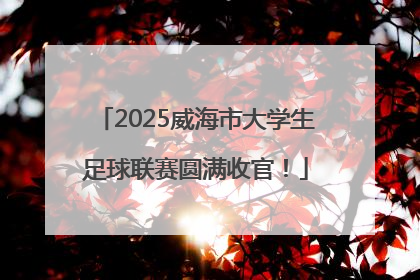 2025威海市大学生足球联赛圆满收官！