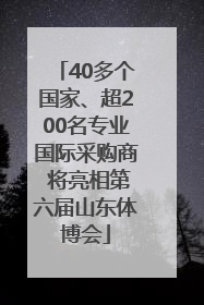 40多个国家、超200名专业国际采购商 将亮相第六届山东体博会
