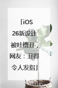 iOS 26新设计被吐槽丑，网友：丑得令人发指